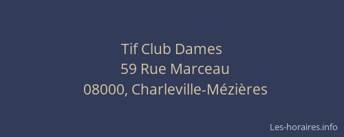 Tif Club Dames