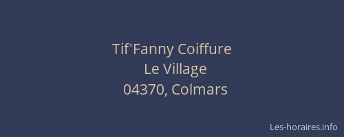 Tif'Fanny Coiffure