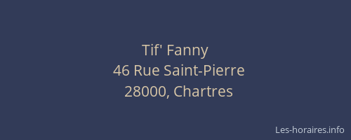 Tif' Fanny