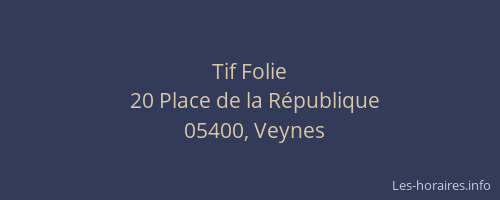 Tif Folie
