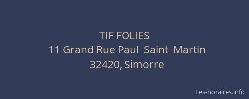 TIF FOLIES