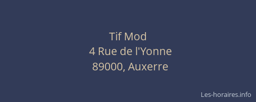 Tif Mod