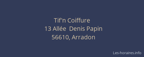 Tif'n Coiffure
