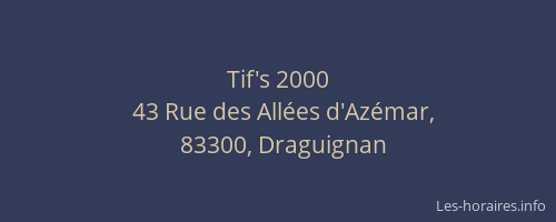 Tif's 2000