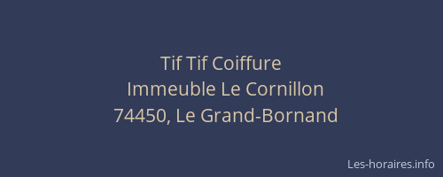 Tif Tif Coiffure