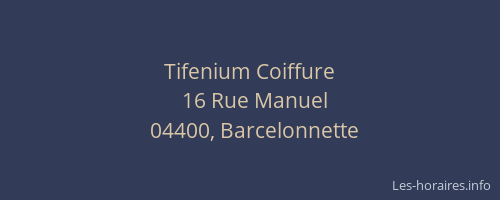Tifenium Coiffure