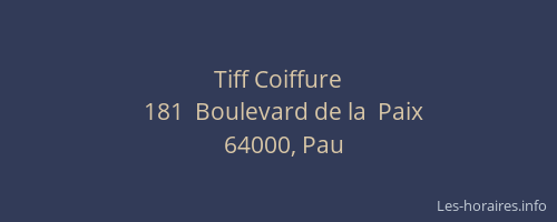 Tiff Coiffure