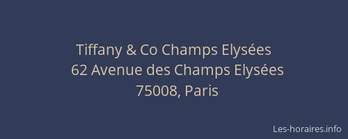 Tiffany & Co Champs Elysées