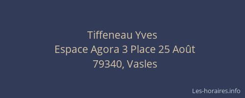 Tiffeneau Yves