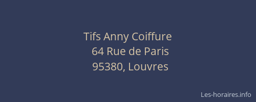 Tifs Anny Coiffure