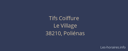 Tifs Coiffure