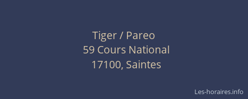 Tiger / Pareo