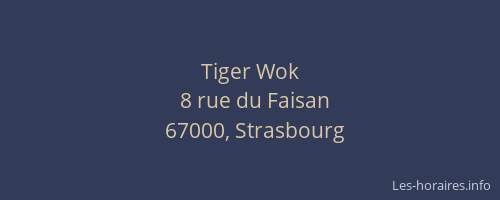 Tiger Wok