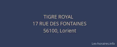 TIGRE ROYAL