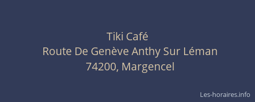 Tiki Caf&eacute;