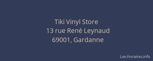 Tiki Vinyl Store
