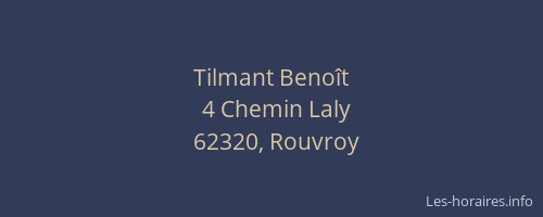 Tilmant Beno&icirc;t