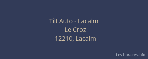 Tilt Auto - Lacalm