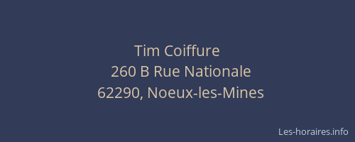 Tim Coiffure