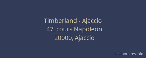 Timberland - Ajaccio