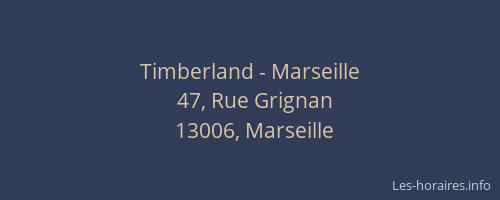 Timberland - Marseille