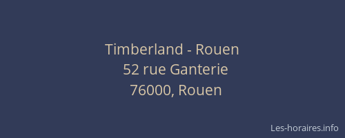 Timberland - Rouen
