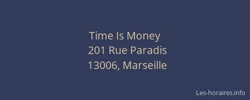 Time Is Money