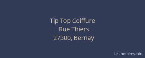 Tip Top Coiffure