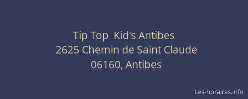 Tip Top  Kid's Antibes