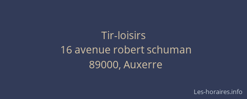 Tir-loisirs