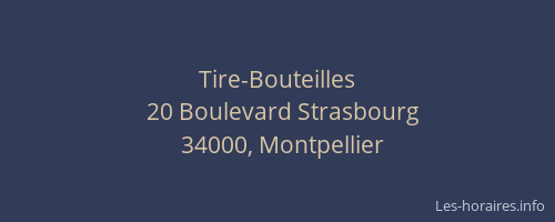 Tire-Bouteilles
