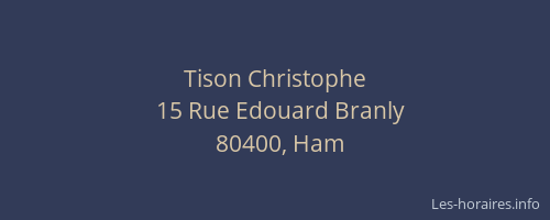 Tison Christophe