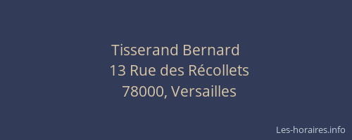 Tisserand Bernard