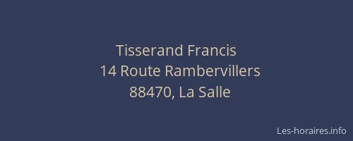 Tisserand Francis