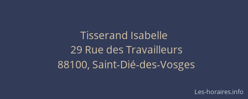 Tisserand Isabelle