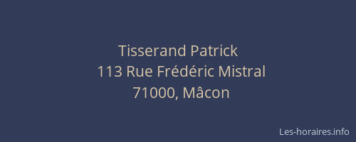Tisserand Patrick