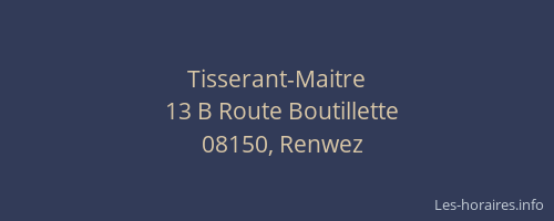 Tisserant-Maitre