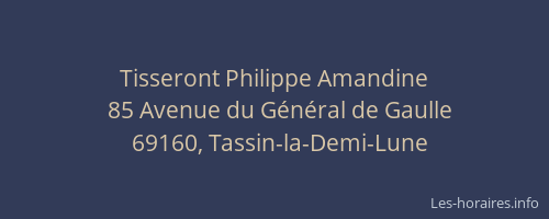 Tisseront Philippe Amandine