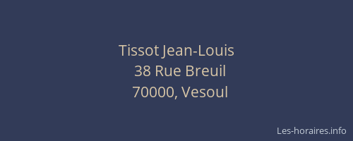 Tissot Jean-Louis