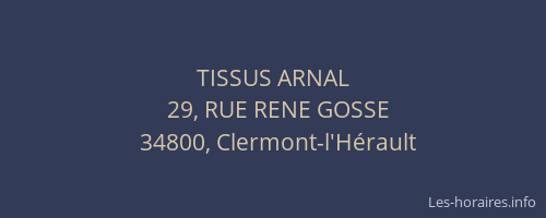 TISSUS ARNAL