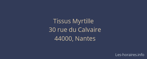 Tissus Myrtille