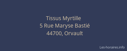 Tissus Myrtille