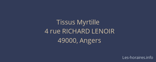 Tissus Myrtille