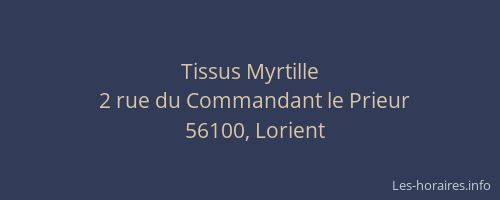 Tissus Myrtille
