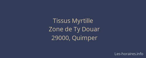 Tissus Myrtille
