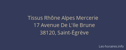 Tissus Rhône Alpes Mercerie