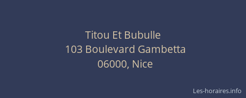 Titou Et Bubulle