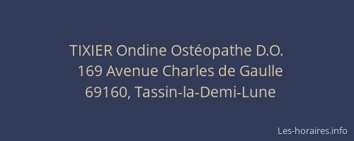 TIXIER Ondine Ostéopathe D.O.