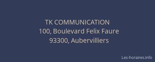 TK COMMUNICATION