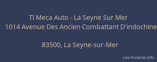 Tl Meca Auto - La Seyne Sur Mer
